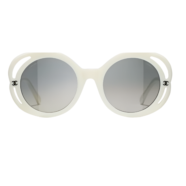 White CC Sunglasses