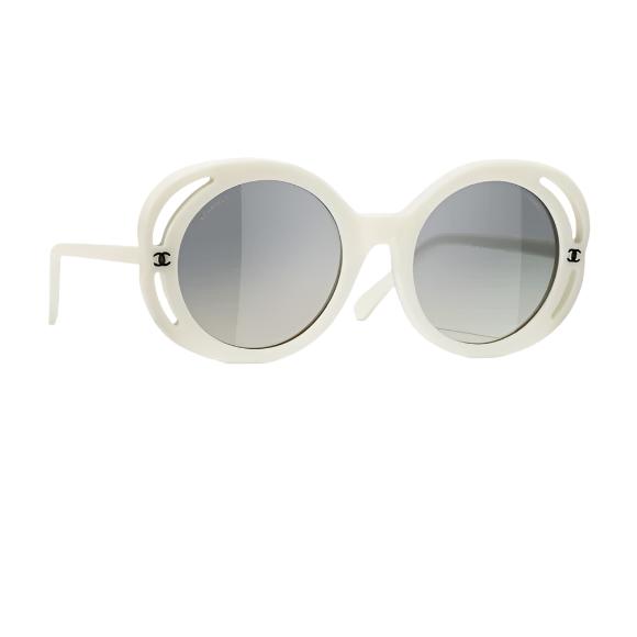 White CC Sunglasses