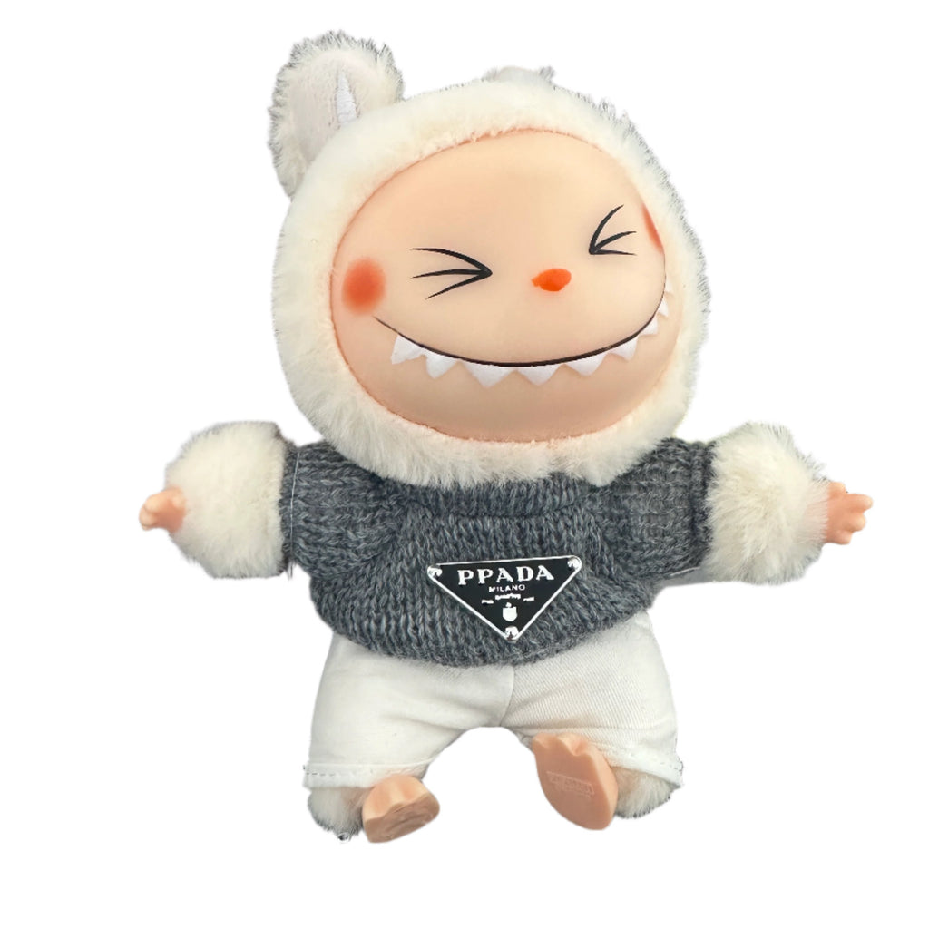 Grey Prada Labubu Outfit
