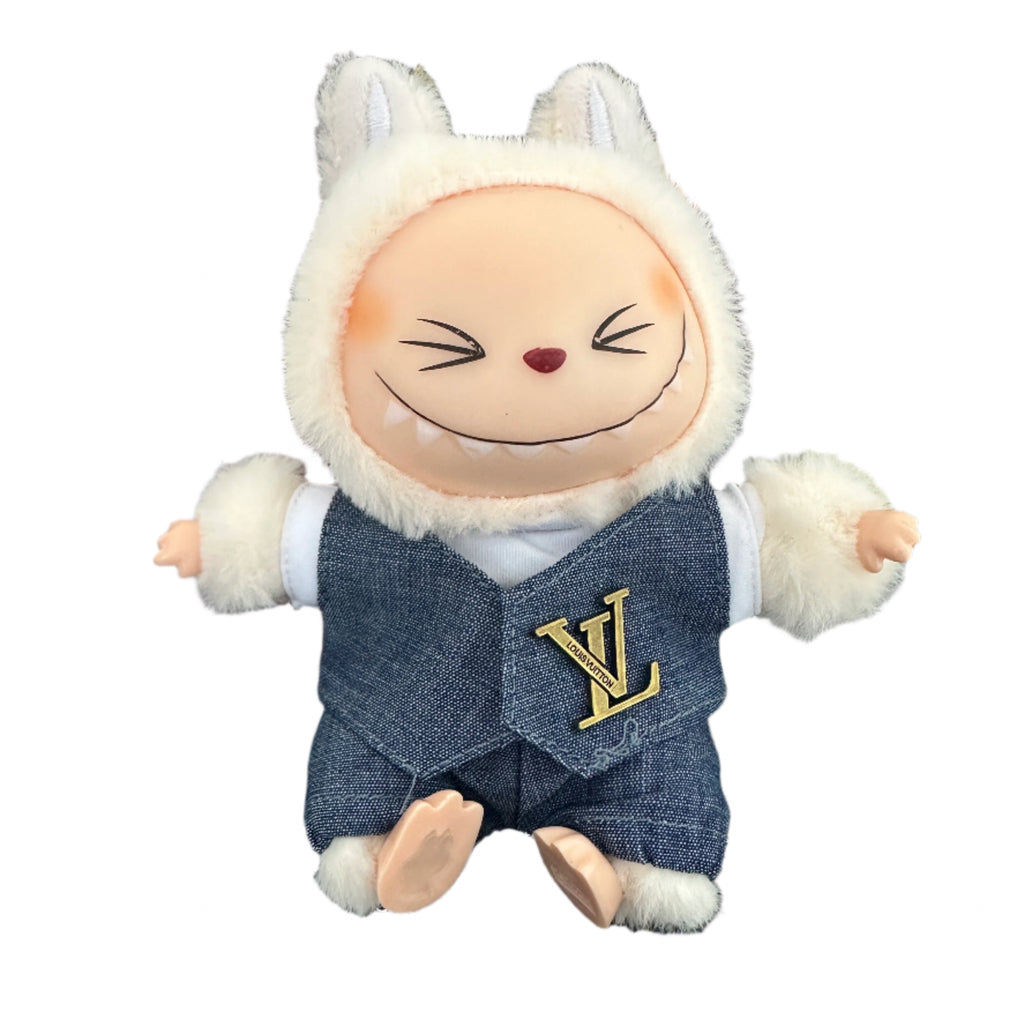 Denim LV Labubu Outfit