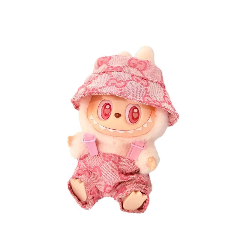 Pink GG Labubu Outfit 3