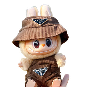 Brown Prada Labubu Outfit